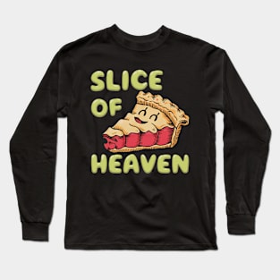 "Slice of Heaven", Retro Design Long Sleeve T-Shirt